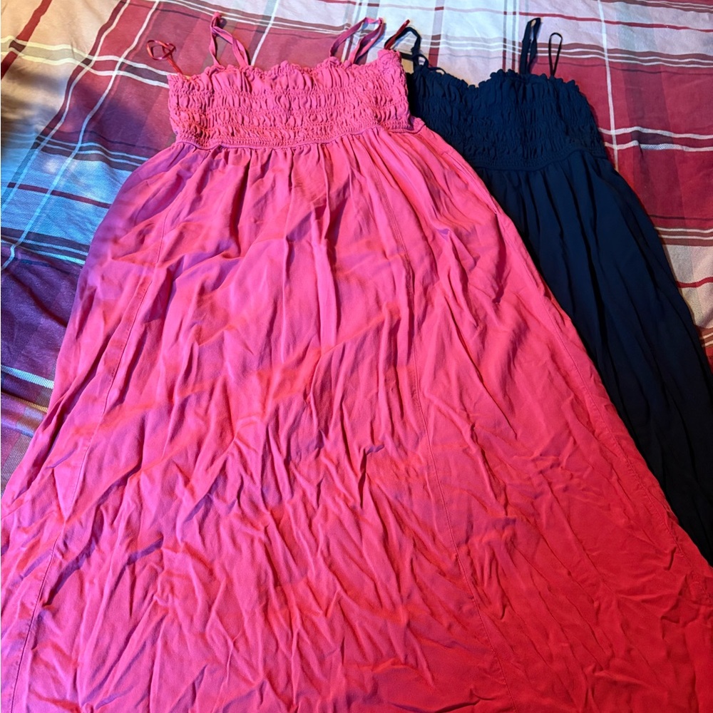Old Navy Red and Black Maxi Dress